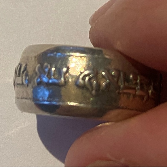 Vintage Sterling Jewish Ring size 5.5 - Picture 5 of 8